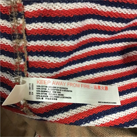 Free People Tan and Red Short Sleeve Tee - Picture 11 of 11